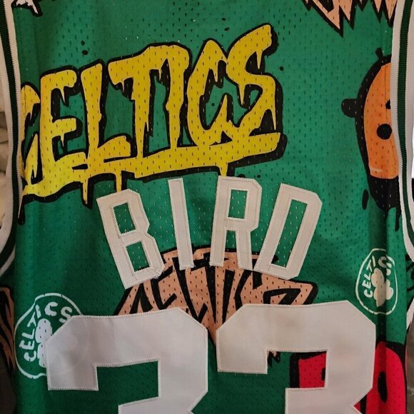 Larry Bird Boston Celtics Mitchell & Ness NBA Jersey Sz M Green #33 NWT Swingman - Picture 5 of 7